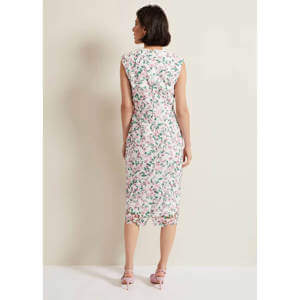 Phase Eight Diana Floral Lace Midi Dress